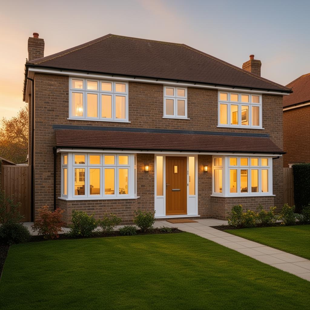 Family home with new windows fitted by Mallay